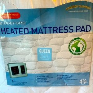 Queen size heated mattress pad